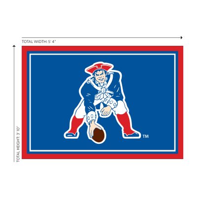 Vintage Patriots 4x6 Officially Licensed NFL Area Rug