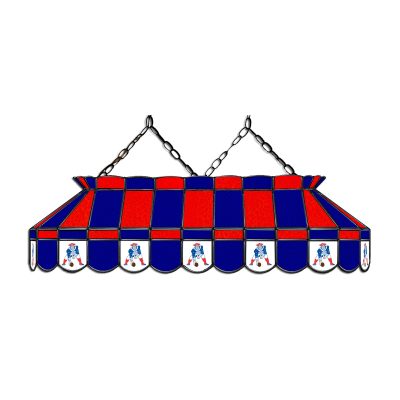 Vintage Patriots Stained Glass 40 Inch Billiard Lamp