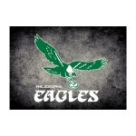 Vintage Philadelphia Eagles 4x6 Distressed Area Rug