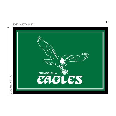 Vintage Philadelphia Eagles 4x6 Spirit Area Rug