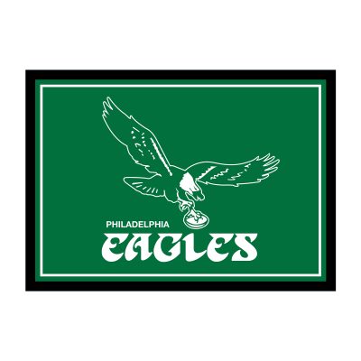 Vintage Philadelphia Eagles 6x8 Spirit Area Rug