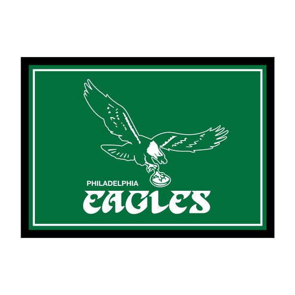 Vintage Philadelphia Eagles 8x11 Officially Licensed NFL Spirit Rug