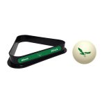 Vintage Philadelphia Eagles Billiards Triangle and Cue Ball Set