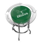 Vintage Philadelphia Eagles Chrome Bar Stool