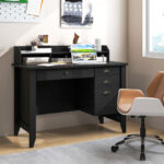 Vintage Computer Desk with Storage Shelves and Drawers for Home 29 Vintage Computer Desk with Storage Shelves and Drawers for Home