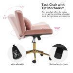 Violet Pink Flannel Ergonomic Swivel Office Chair with Lumbar Support 10 Violet Pink Flannel Ergonomic Swivel Office Chair with Lumbar Support