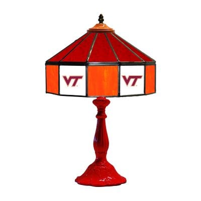 Virginia Tech 21-inch Glass Table Lamp