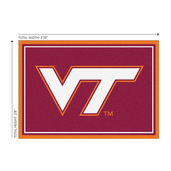 Virginia Tech 3x4 Area Rug 3