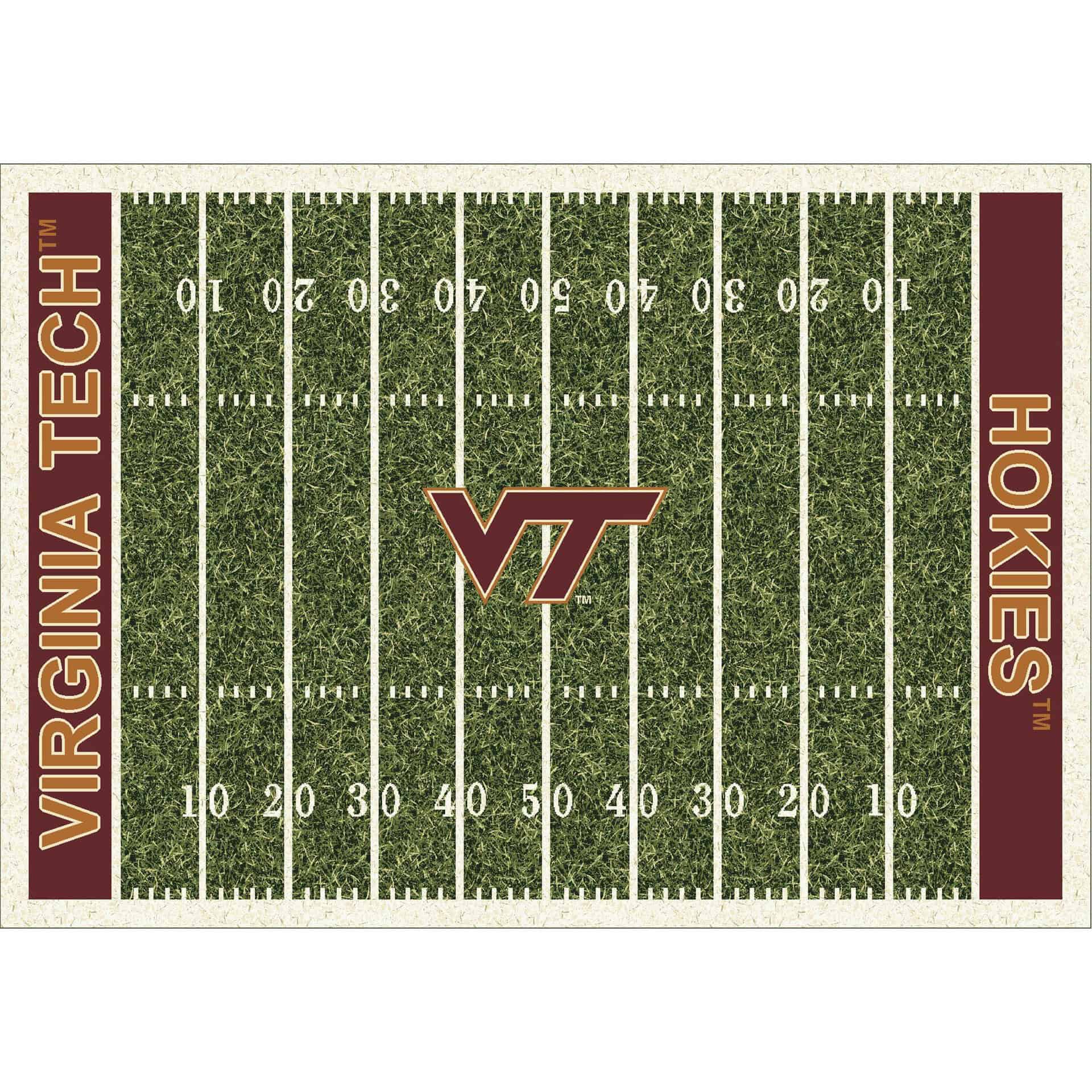 Virginia Tech 8x11 Homefield Rug 2 Virginia Tech 8x11 Homefield Rug - Image 2
