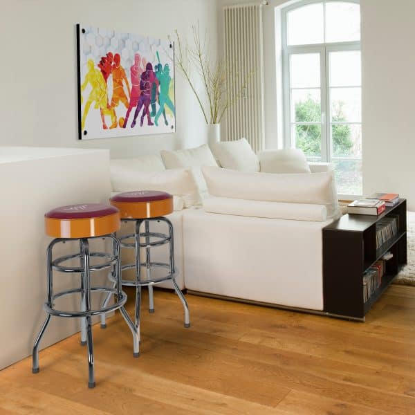 Virginia Tech Chrome Bar Stool 1