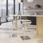 Viva Acrylic Contemporary Adjustable Swivel Bar Stool 11 Viva Acrylic Contemporary Adjustable Swivel Bar Stool