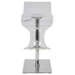 Viva Acrylic Contemporary Adjustable Swivel Bar Stool 17 Viva Acrylic Contemporary Adjustable Swivel Bar Stool