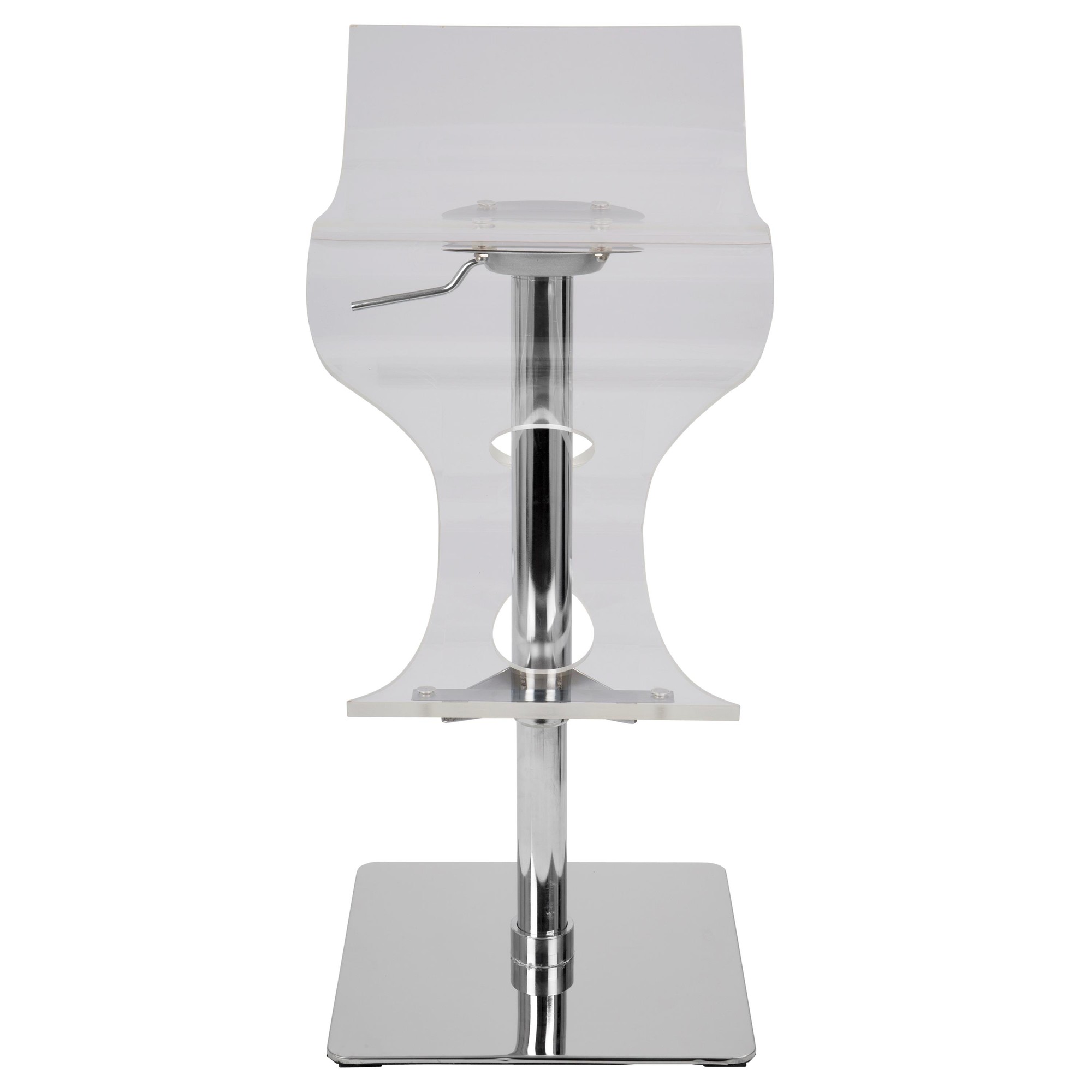 Viva Acrylic Contemporary Adjustable Swivel Bar Stool 8 Viva Acrylic Contemporary Adjustable Swivel Bar Stool - Image 8