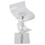 Viva Acrylic Contemporary Adjustable Swivel Bar Stool 18 Viva Acrylic Contemporary Adjustable Swivel Bar Stool