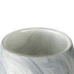 Volta II Tall White Gray Abstract Pattern Glass Vase