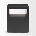 Vondra Matte Black Metal w/ Open Shelves Side table