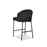 WALLEN Black Counter Stool Black Steel Base 8 WALLEN Black Counter Stool Black Steel Base
