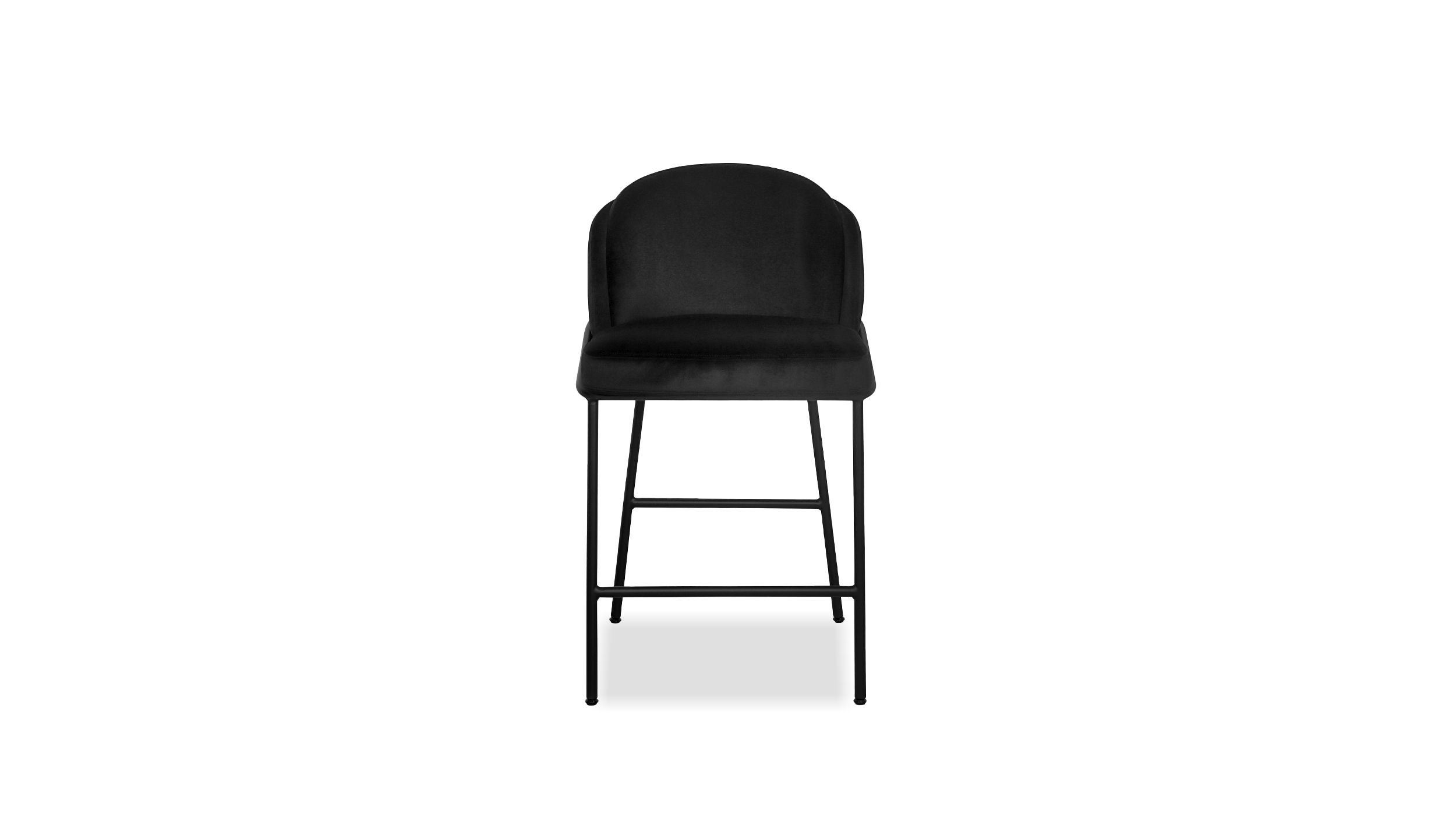 WALLEN Black Counter Stool Black Steel Base 5 WALLEN Black Counter Stool Black Steel Base - Image 5