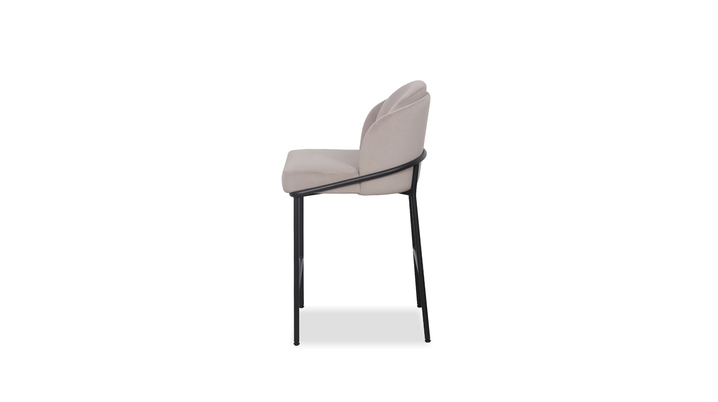 WALLEN Champagne Counter Stool Black Base 2 WALLEN Champagne Counter Stool Black Base - Image 2