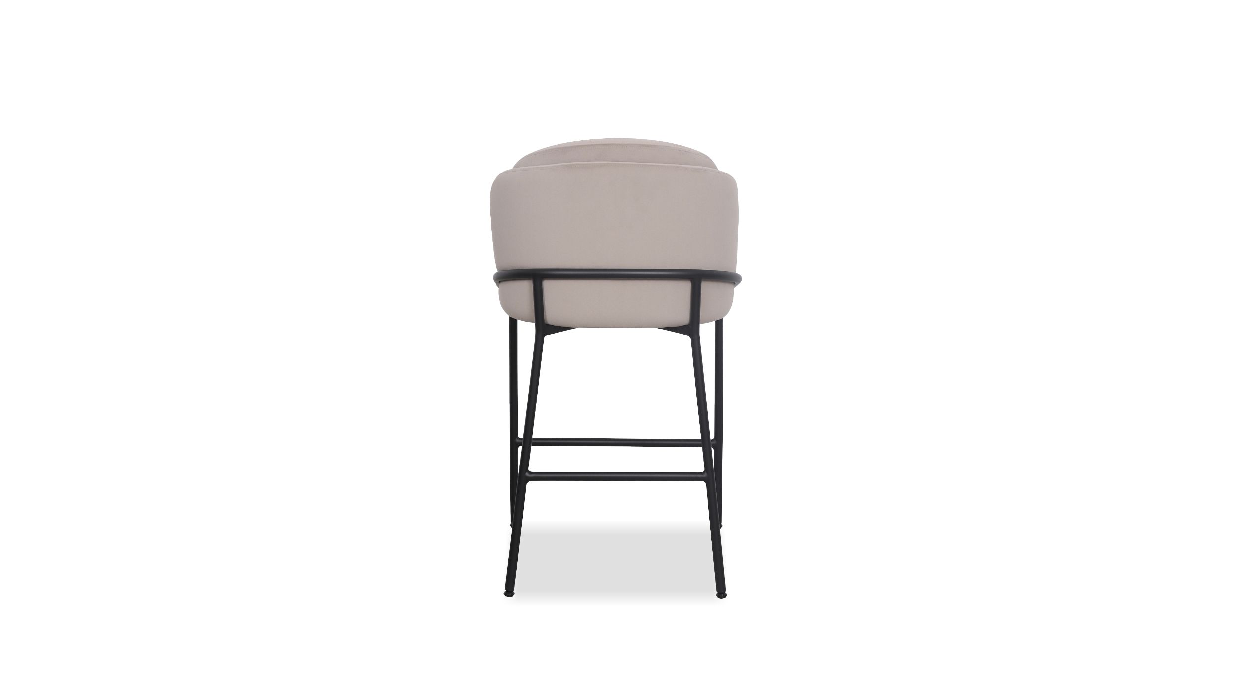 WALLEN Champagne Counter Stool Black Base 4 WALLEN Champagne Counter Stool Black Base - Image 4
