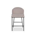 WALLEN Champagne Counter Stool Black Base 10 WALLEN Champagne Counter Stool Black Base