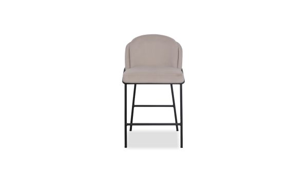 WALLEN Champagne Counter Stool Black Base 4 2