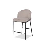 WALLEN Champagne Counter Stool Black Base 6 WALLEN Champagne Counter Stool Black Base