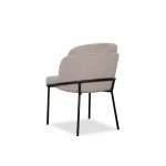 WALLEN Champagne Dining Chair Black Base 8 WALLEN Champagne Dining Chair Black Base