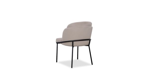 WALLEN Champagne Dining Chair Black Base 2 2