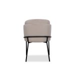 WALLEN Champagne Dining Chair Black Base 9 WALLEN Champagne Dining Chair Black Base