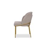 WALLEN Champagne Dining Chair Brushed Gold Base 7 WALLEN Champagne Dining Chair Brushed Gold Base