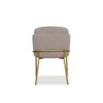 WALLEN Champagne Dining Chair Brushed Gold Base 9 WALLEN Champagne Dining Chair Brushed Gold Base