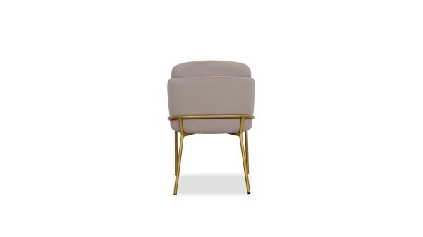 WALLEN Champagne Dining Chair Brushed Gold Base 3 2