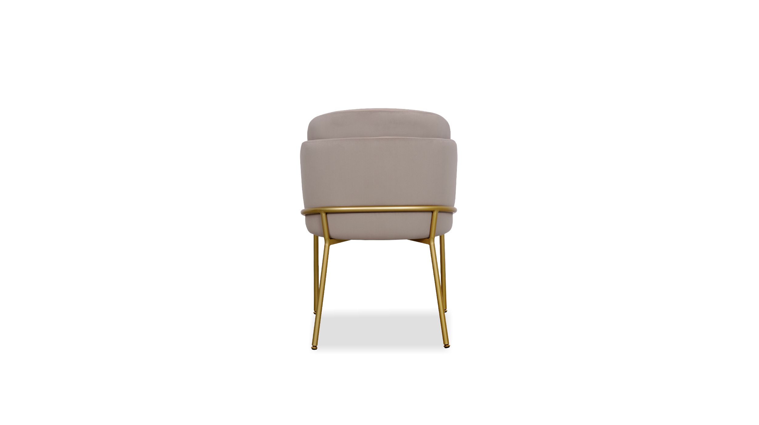 WALLEN Champagne Dining Chair Brushed Gold Base 4 WALLEN Champagne Dining Chair Brushed Gold Base - Image 4