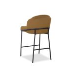 WALLEN Fennelseed Counter Stool Black Powder Coated Steel Base 8 WALLEN Fennelseed Counter Stool Black Powder Coated Steel Base