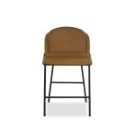 WALLEN Fennelseed Counter Stool Black Powder Coated Steel Base 10 WALLEN Fennelseed Counter Stool Black Powder Coated Steel Base