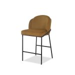 WALLEN Fennelseed Counter Stool Black Powder Coated Steel Base 6 WALLEN Fennelseed Counter Stool Black Powder Coated Steel Base