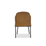 WALLEN Fennelseed Fabric Black Steel Dining Chair