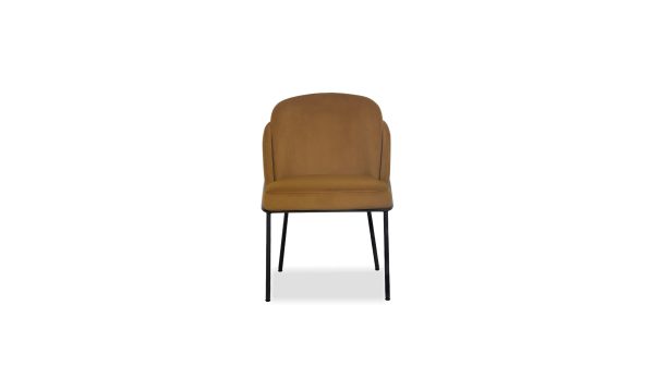 WALLEN Fennelseed Fabric Black Steel Dining Chair 4 2