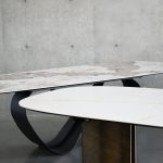 WAVE Ceramic Top Black Steel Dining Table 8 WAVE Ceramic Top Black Steel Dining Table