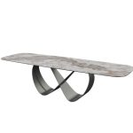 WAVE Ceramic Top Black Steel Dining Table 7 WAVE Ceramic Top Black Steel Dining Table