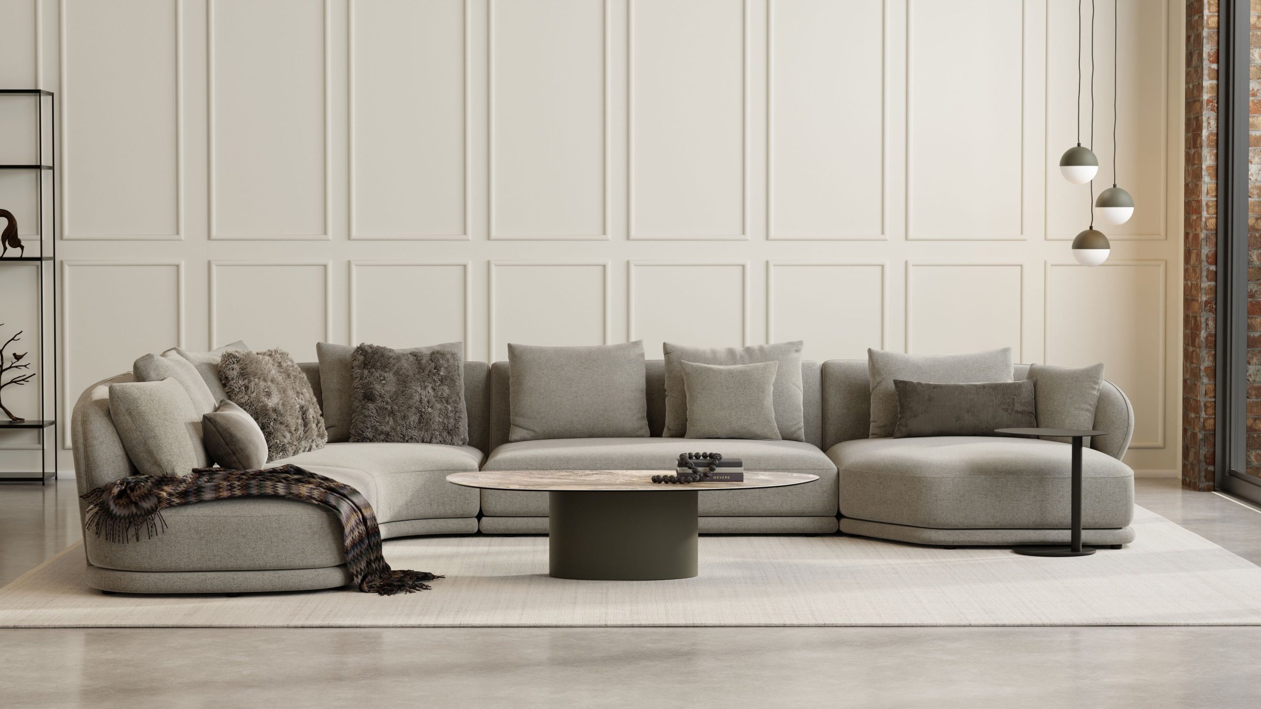ARGON Coffee Table Bronze Ceramic Top