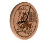 Arizona State University 13-Inch Solid Wood Engraved Clock in Natural 3 Arizona State University 13-Inch Solid Wood Engraved Clock in Natural