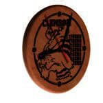 Clemson 13-Inch Solid Wood Engraved Clock in Natural 3 Clemson 13-Inch Solid Wood Engraved Clock in Natural