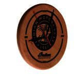 Indian Motorcycle 13-Inch Solid Wood Engraved Clock in Natural
