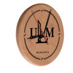 University of Louisiana at Monroe 13-Inch Solid Wood Engraved Clock in Natural