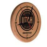 Utah Hockey Club 13-Inch Solid Wood Engraved Clock in Natural 3 Utah Hockey Club 13-Inch Solid Wood Engraved Clock in Natural