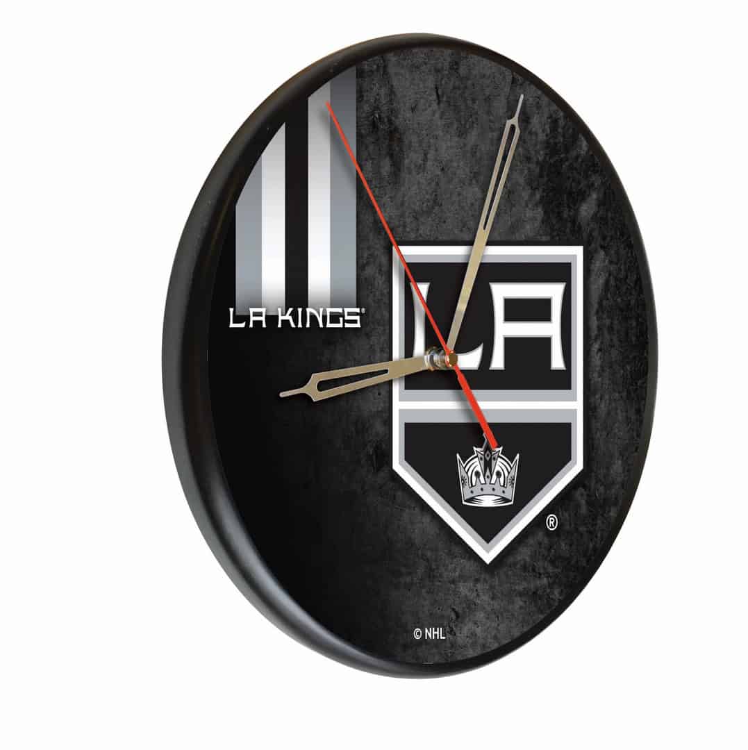 Los Angeles Kings 13-Inch Solid Wood Clock in Black (Alternate) 1 Los Angeles Kings 13-Inch Solid Wood Clock in Black (Alternate)