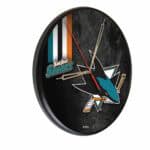 San Jose Sharks 13-Inch Solid Wood Clock in Black (Alternate) 3 San Jose Sharks 13-Inch Solid Wood Clock in Black (Alternate)
