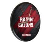 University of Louisiana at Lafayette 13-Inch Solid Wood Clock in Black